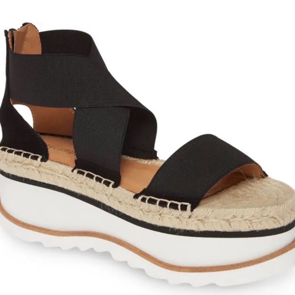 Jeffrey Campbell Merez Platform Espadrille Sandal Boho 7